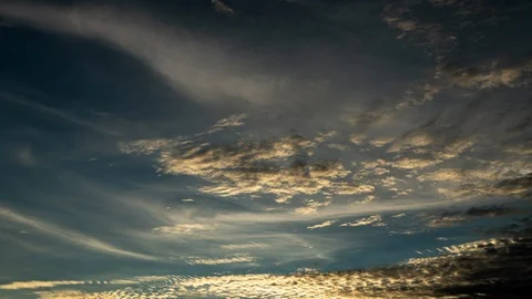 Time lapse Video of white cloud moving on sky in sunset  Stock-Footage 115305138