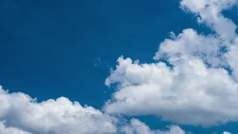 Time lapse Video of white cloud moving on blue sky in the afternoon Stockbeeldmateriaal 134238127