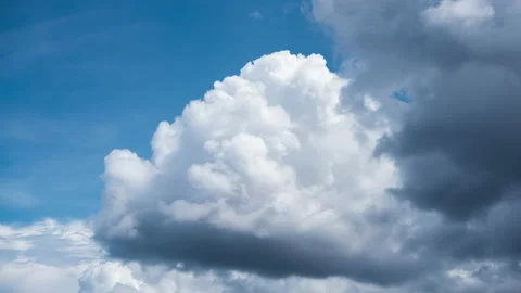Time lapse Video of white cloud moving on blue sky in the afternoon Stockbeeldmateriaal 134238148