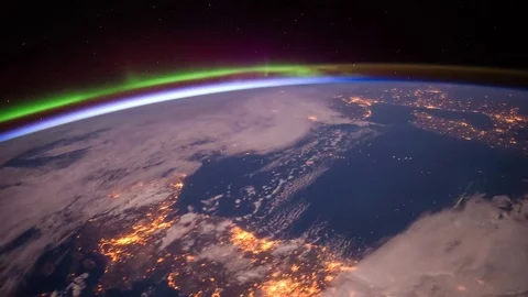 Time lapse view of aurora borealis over Europe in 4K. Stock Footage 74285514