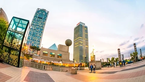 Time-lapse view on Barcelona Stock-Footage 77873734