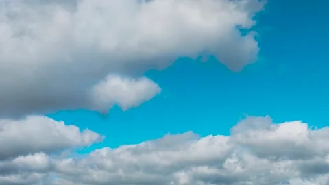 Time lapse view of a blue sky with clouds Stock Footage 161835977