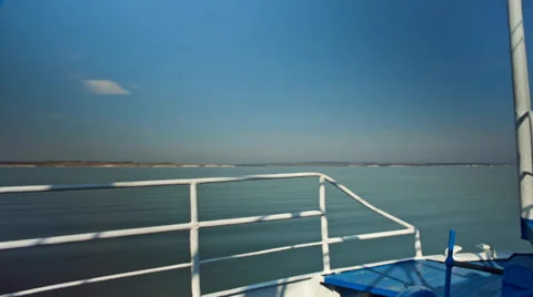 Time lapse view from bow of boat Stock Footage 32236025