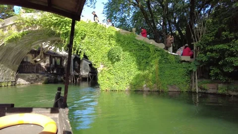Time Lapse View of Chinese ancient water town Stock Footage 276634461