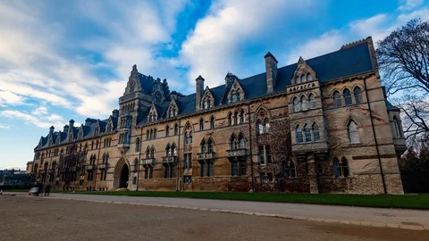 Time lapse view of Christ Church college in Oxford Stock Footage 101437415
