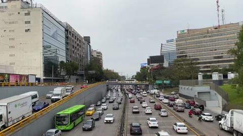 Time lapse view of city traffic. Car congestion in the city center. Cityscape Stock Footage 159841245