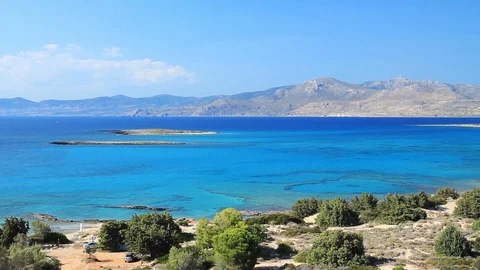 Time lapse of the view from Elafonisos island Stock Footage 92246490