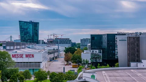 Time-lapse view on the empty streets of Vienna during the coronavirus pandemic Stock Footage 138409664