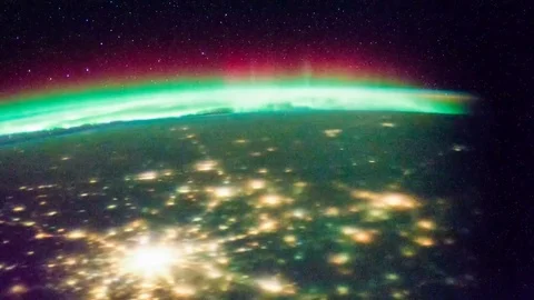 Time lapse view of Europe and the Middle East in 4K view from space. Stock Footage 74285648