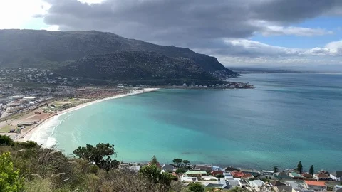 Time-lapse view of Fishoek Bay in the Western Cape Stock Footage 112202178