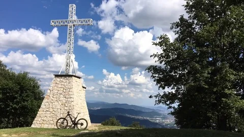Time lapse view from the hill Video stock 77460643