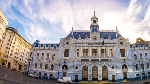 Time-lapse view on historic Architecture in Valparaiso in Chile Video stock 84908513