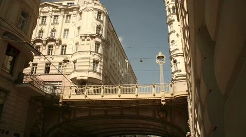 TIME LAPSE View of the historical city Vienna – tracking shot Stock Footage 45578087
