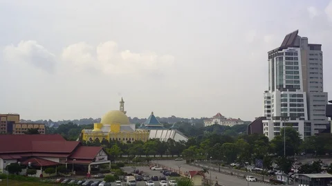 Time Lapse View from Hotel MITC Malacca Stock-Footage 93702601