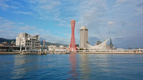 Time lapse view at Kobe city in japan Stock Footage 141098158
