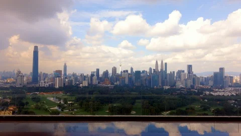 Time lapse view of Kuala Lumpur city skyline in Malaysia. Stock Footage 119160797