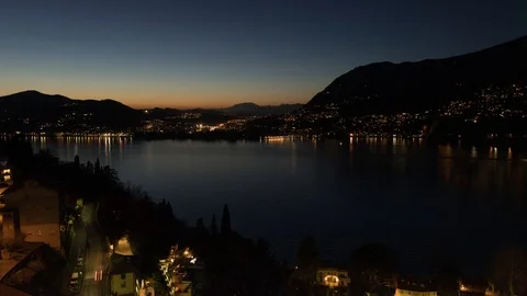 Time lapse view of Lake Como from Blevio, Italy. 스톡 동영상 125281565