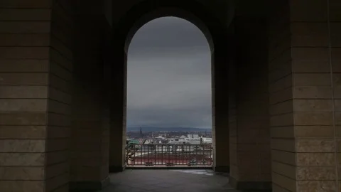 Time lapse of a view of Mainz Germany 스톡 동영상 72902824