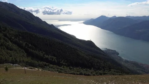 Time lapse view from monte baldo to lake garda Stock Footage 131835774