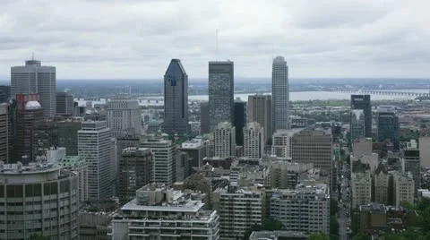 Time lapse view of Montreal Stock Footage 11237377