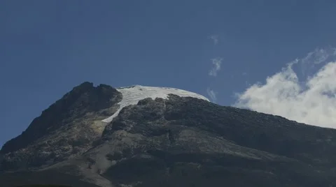 Time lapse view of Nevado del Tolima, a volcano in Tolima, Colombia Stock Footage 63303750