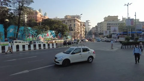 Time lapse view of rush hour traffic outside Crawford Market. Stock Footage 227672487