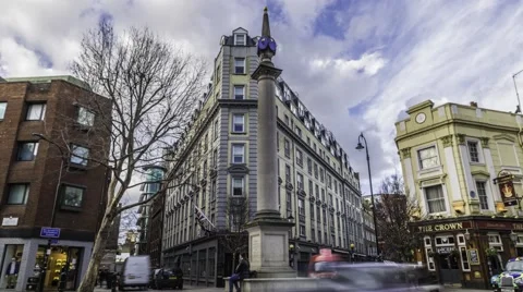 Time lapse view of the seven dials in London 動画素材 51147532