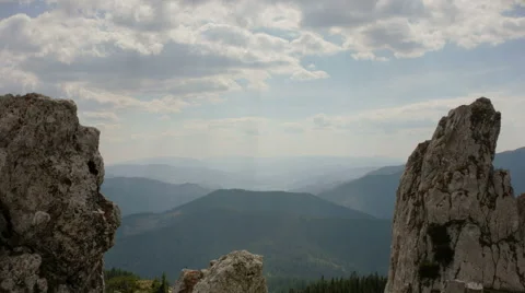 Time lapse view from top of the mountain Stock-Footage 56980039