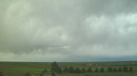 Time Lapse of Virga Descending Stock Footage 54730003
