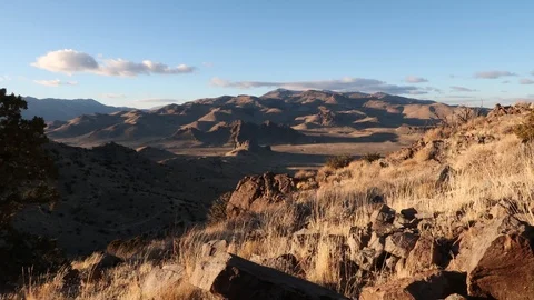 Time Lapse of the Virginia Range in the desert near Pyramid Lake, Nevada Stock Footage 95876340