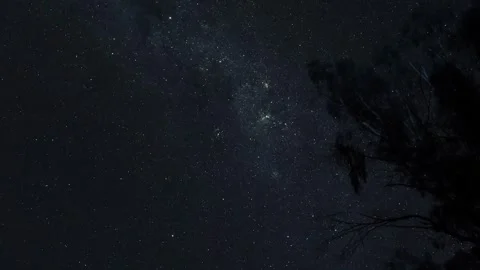 Time-lapse of the Visible Milky Way in the Night Sky Stock Footage 246854038