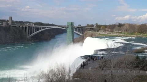 Time lapse visitors at Niagara Falls Stock-Footage 153041920