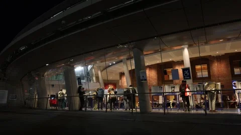 Time lapse of voters casting their ballots in the 2024 general election brooklyn Video stock 295521261