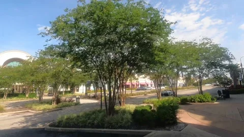 Time lapse walking around outside on a shopping mall Stock Footage 156133668