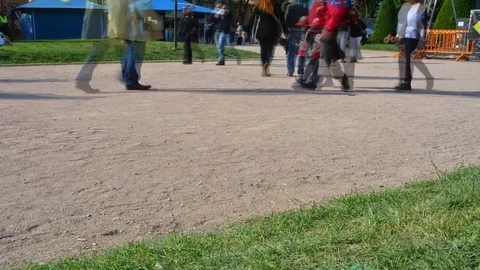 Time Lapse: walking. Stock Footage 76454343