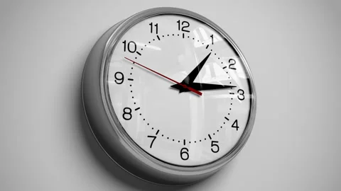 Time-Lapse Wall Clock Stock Footage 295441340