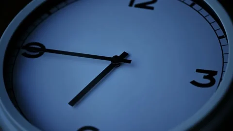 Time lapse of wall clock running arrows evening time getiing dark Stock Footage 158037185