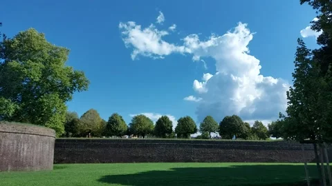 Time lapse walls of Lucca Stock Footage 139038066