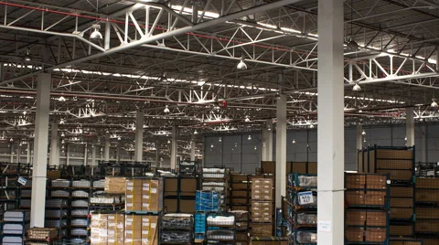 Time lapse of warehouse Stock Footage 45397407