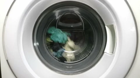 Time Lapse The washing machine. Stock Footage 208826255