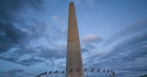 Time-lapse at the Washington Monument Stock Footage 141407161
