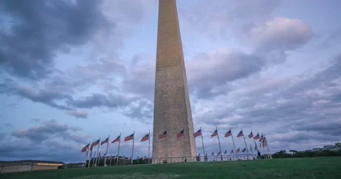 Time-lapse of the Washington Monument Stock Footage 141407262