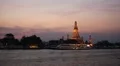 Time Lapse Wat Arun Temple of the Dawn in Bangkok, Thailand, Chao Phraya River HD Footage