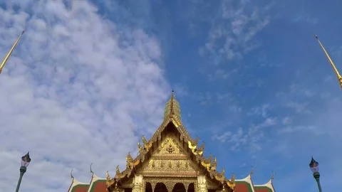 Time Lapse Wat Benchamabophit - Marble Temple  , Thailand Video stock 94358957