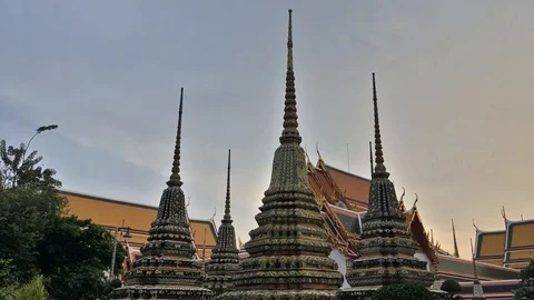 Time Lapse ,Wat Po or Wat Photharam Video stock 96992445