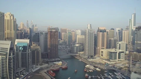 Time lapse of water channels in Dubai Stock Footage 74693467