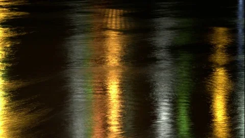 Time Lapse water colourful reflections Stock Footage 75656606
