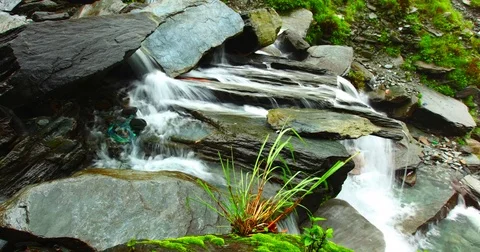 Time lapse of a water fall in Dharamsala, India. Stock Footage 72994435