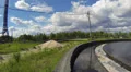 Time lapse of water treatment plant unit moving with camera on a board HD Footage