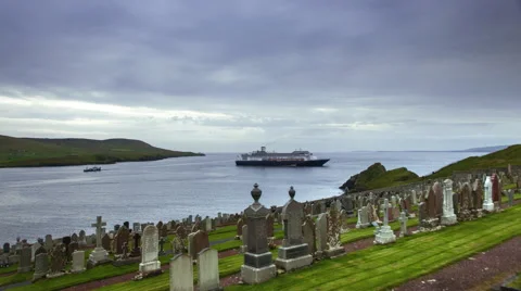 Time-lapse of waterfall and clouds in Skjolden. Video stock 52265032